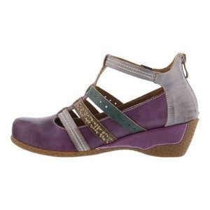 L’ARTISTE Yulianna Purple Wedge Shoes Size 9